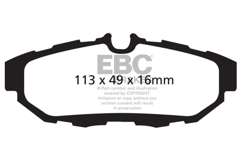 EBC yellowstuff brake pads rear fits 2010 14 Ford Mustang 3 7