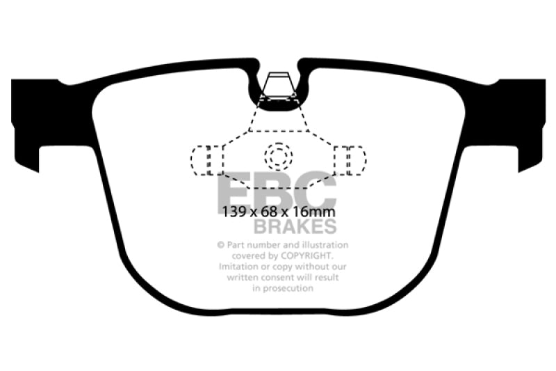 EBC redstuff brake pads rear fits 2008 10 Bmw M3 4 0 E90