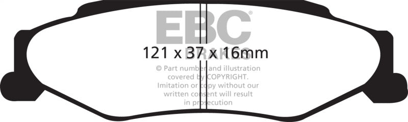 EBC redstuff brake pads rear fits 2003 04 Cadillac Xlr 4 6