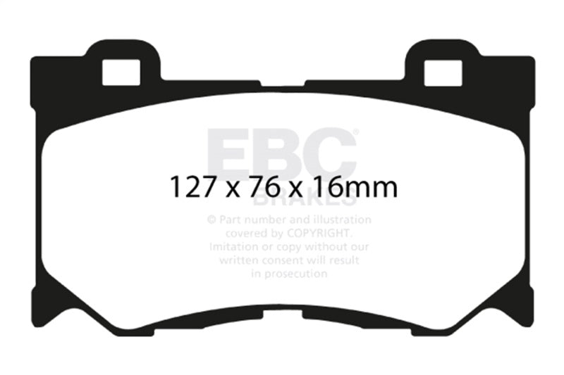 EBC redstuff brake pads front fits 2008 13 Infiniti Fx50 5 0