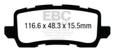 EBC redstuff brake pads rear fits 2013 Acura Rlx 3 5