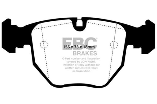 EBC redstuff brake pads front fits 2000 04 Bmw M5 5 0 E39