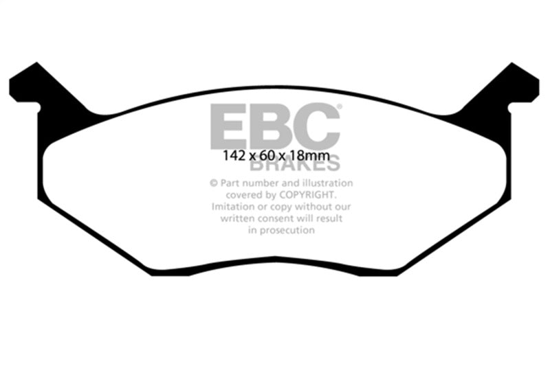 EBC yellowstuff brake pads front fits 1980 83 Chrysler Cordoba 3 7