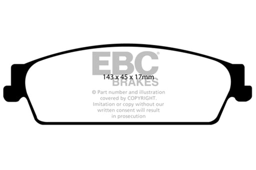 EBC brake pads rear part ED91780 fits 2009 14 Cadillac Escalade 6 0 Hybrid Extra Duty
