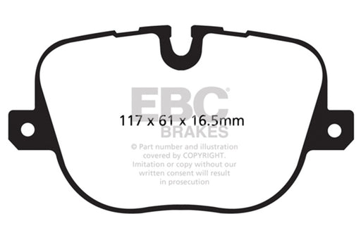 EBC greenstuff brake pads rear part DP62068 fits 2010 12 Land Rover Range Rover 5 0 Supercharged