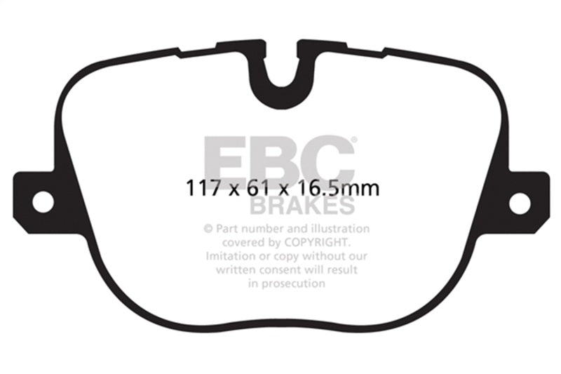 EBC greenstuff brake pads rear part DP62068 fits 2010 12 Land Rover Range Rover 5 0 Supercharged