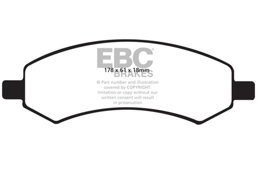 EBC brake pads front part ED91738 fits 2006 09 Chrysler Aspen 4 7 Extra Duty
