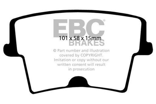 EBC bluestuff brake pads rear part DP51722 fits 2005 10 Chrysler 300c 5 7