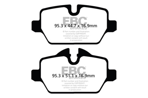 EBC redstuff brake pads rear fits 2010 Mini Countryman 1 6 Cooper