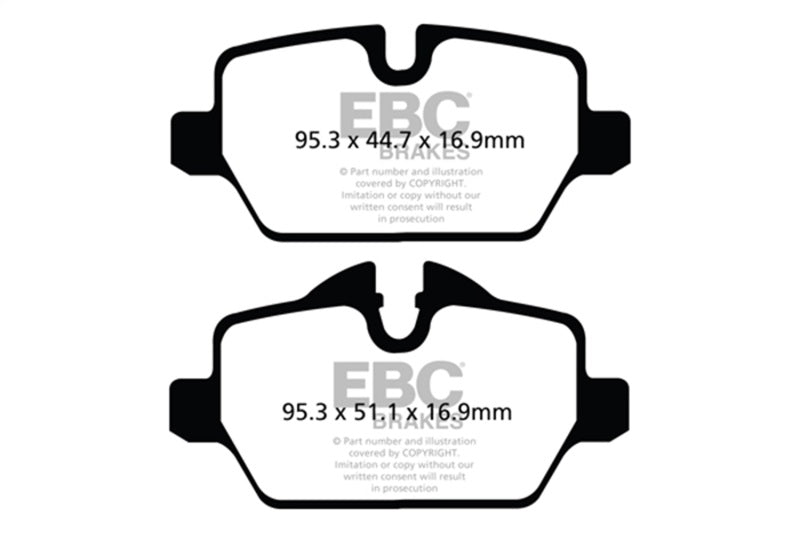 EBC redstuff brake pads rear fits 2010 Mini Countryman 1 6 Cooper
