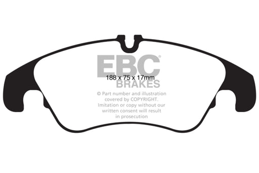 EBC yellowstuff brake pads front fits 2011 Audi A6 2 0 Turbo