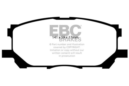 EBC greenstuff brake pads front part DP61681 fits 2004 07 Lexus Rx330 3 3