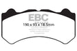 EBC yellowstuff brake pads front fits 2008 11 Nissan GT R R35 3 8 Twin Turbo Cast Iron