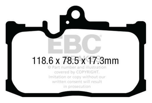 EBC ultimax brake pads front part UD1686 fits 2013 Lexus Gs350 3 5 F Sport Rwd Ultimax2