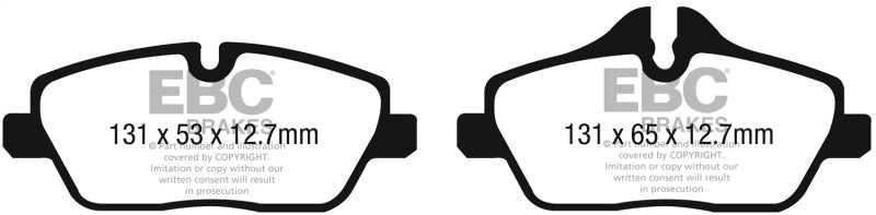 EBC ultimax brake pads front part UD13081 fits 2014 Bmw I3 Electric