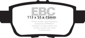 EBC greenstuff brake pads rear part DP61754 fits 2005 14 Honda Ridgeline 3 5