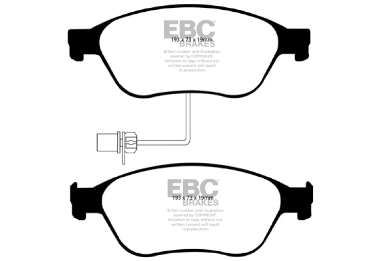 EBC redstuff brake pads front fits 2003 10 Audi A8 Quattro 4 2