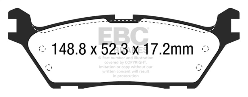 EBC brake pads rear part F150 fits 2015 Ford F150 2 7 Twin Turbo 2wd Electric Pb Extra Duty