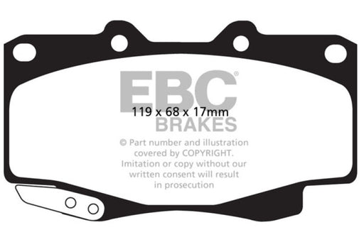 EBC greenstuff brake pads front part DP62005 fits 1999 04 Toyota Tacoma 4wd 2 7