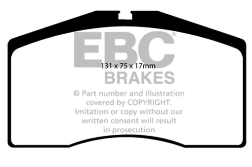 EBC redstuff brake pads front fits 1993 95 Porsche 911 964 3 6 Turbo