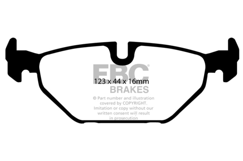 EBC yellowstuff brake pads rear fits 1999 01 Saab 9 5 2 3 Turbo Aero