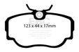 EBC redstuff brake pads front fits 1983 85 Bmw 318 1 8 E30