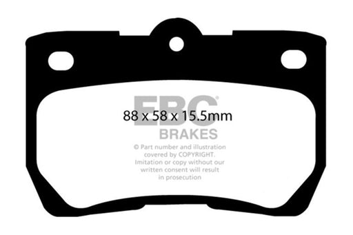 EBC redstuff brake pads rear fits 2006 07 Lexus Gs300 3 0