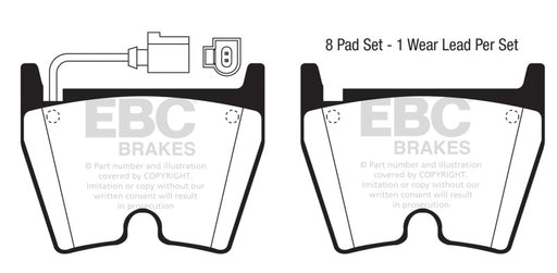 EBC bluestuff brake pads front part DP51513 fits 2018 Audi Tt Rs Quattro 2 5l Turbo