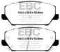 EBC greenstuff brake pads front part DP22343 fits 2019 Hyundai Veloster 2nd Gen 2 0l Turbo N