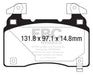 EBC yellowstuff brake pads front fits 2014 Cadillac Cts Vsport 3 6 Twin Turbo