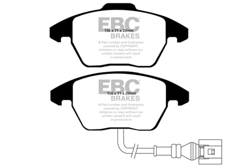 EBC ultimax brake pads part UD1107 fits 2006 13 Audi A3 2 0 Turbo Girling