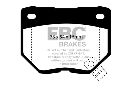 EBC yellowstuff brake pads rear fits 1989 95 Nissan Skyline R32 2 6 Twin Turbo GT R