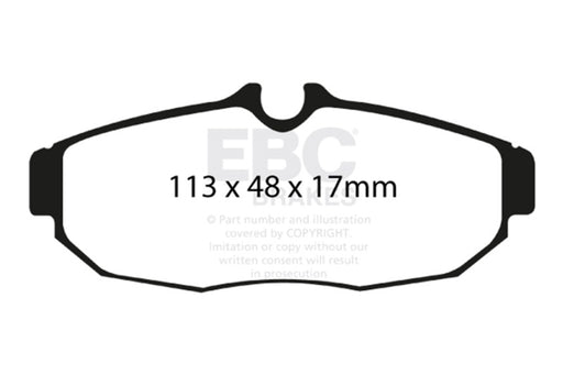 EBC yellowstuff brake pads rear fits 2005 10 Ford Mustang 4 0