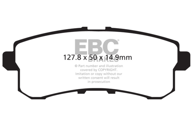 EBC yellowstuff brake pads rear fits 2011 13 Infiniti Qx56 5 6