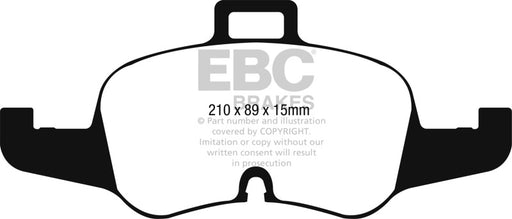 EBC redstuff brake pads front fits 2016 Audi Tts Quattro 2 0l Turbo