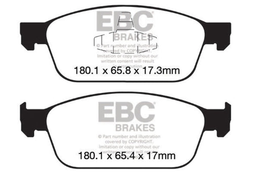 EBC greenstuff brake pads front part DP22145 fits 2012 Ford Focus 2 0 Turbo ST