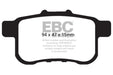 EBC greenstuff brake pads rear part DP21987 fits 2009 14 Acura Tsx 2 4