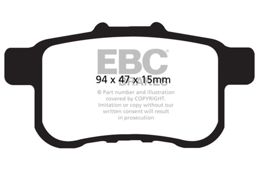 EBC redstuff brake pads rear fits 2009 14 Acura Tsx 2 4