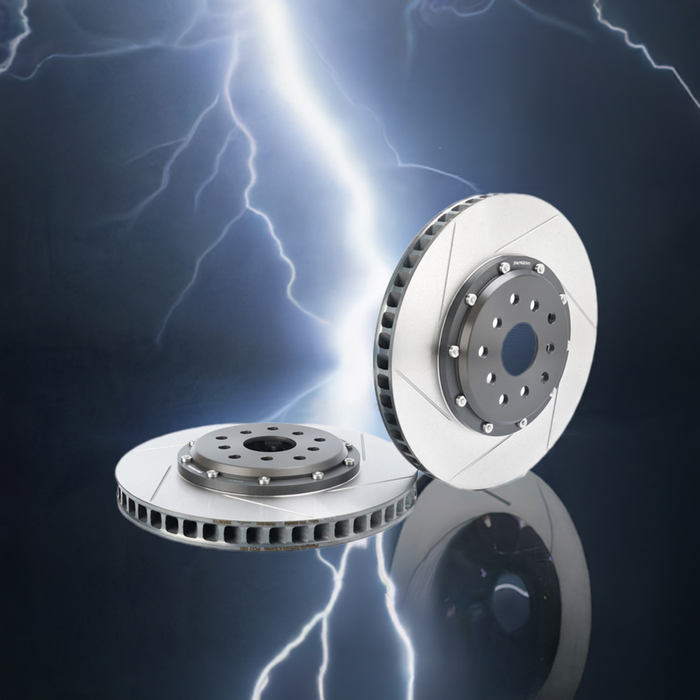 Machine Performance Brake Rotor 22+ WRX 2-piece Floating Brake Rotors (Front) — Alcon Brake Kits