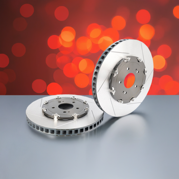 Mitsubishi Lancer Evolution X (Front) Performance 2-Piece Rotor and Brake Pad Package