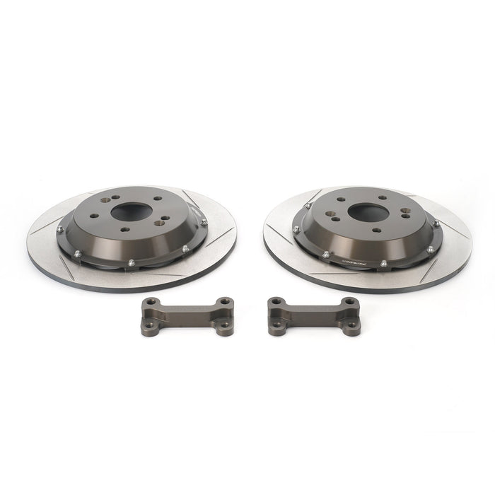 Honda 8-9th Gen Civic Si - Larger Rotor Performance 2 Piece Rotors - (Rear) 324mm x 9mm (12.76" x 0.35")