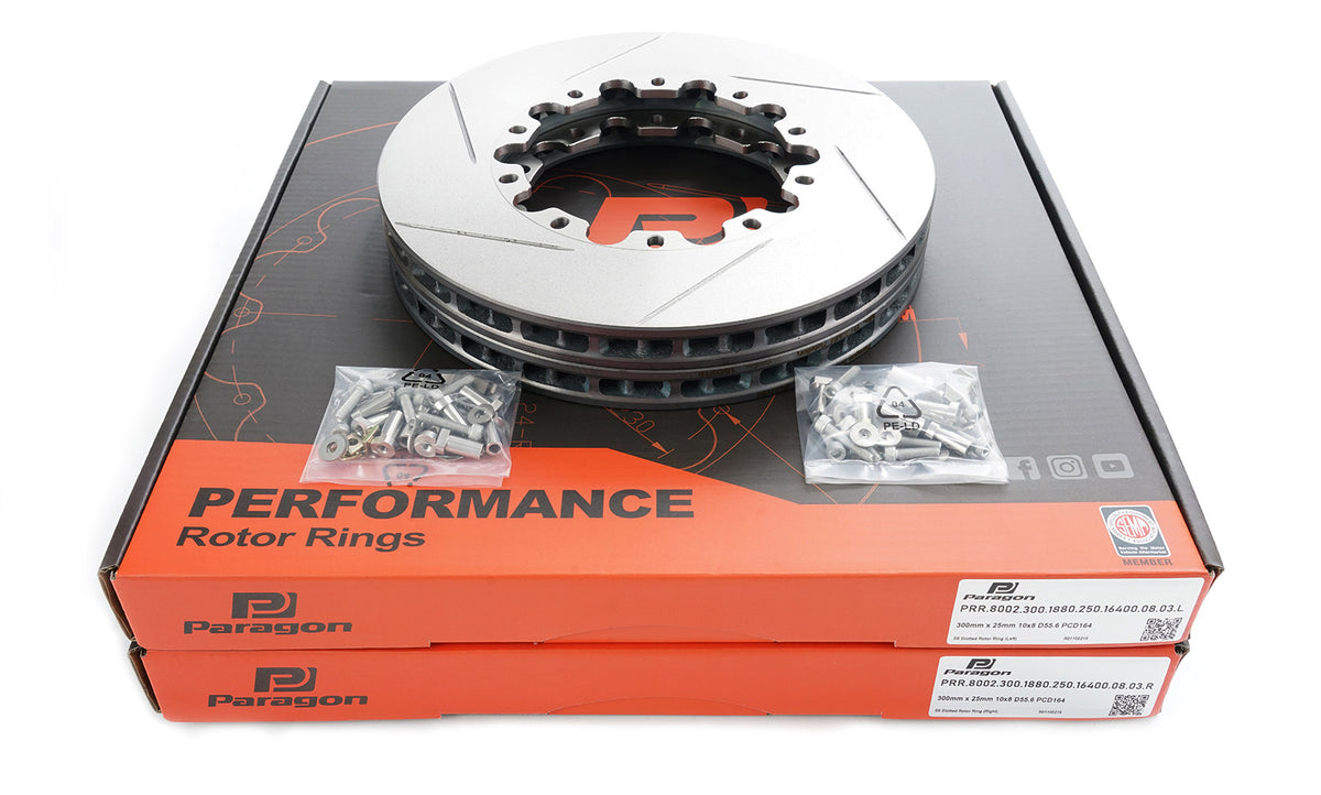 343mm Replacement Rotors Paragon Alcon Mono6 Big Brake Kit — Alcon
