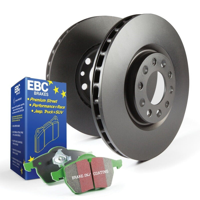 EBC | Front Greenstuff 2000 Pad and Plain Vented Rotor Kit | PN: S11KF1609