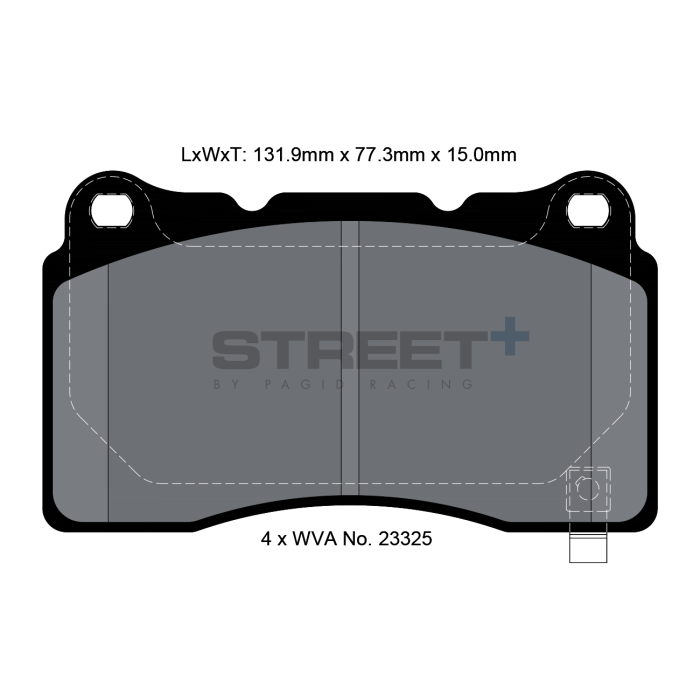 Pagid Street+ brake pad Axle Set T8026SP2001 FMSI: D1001