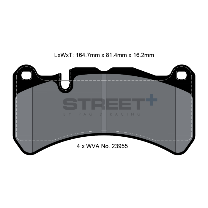 Pagid Street+ brake pad Axle Set T8052SP2001 FMSI: D1116/D1365