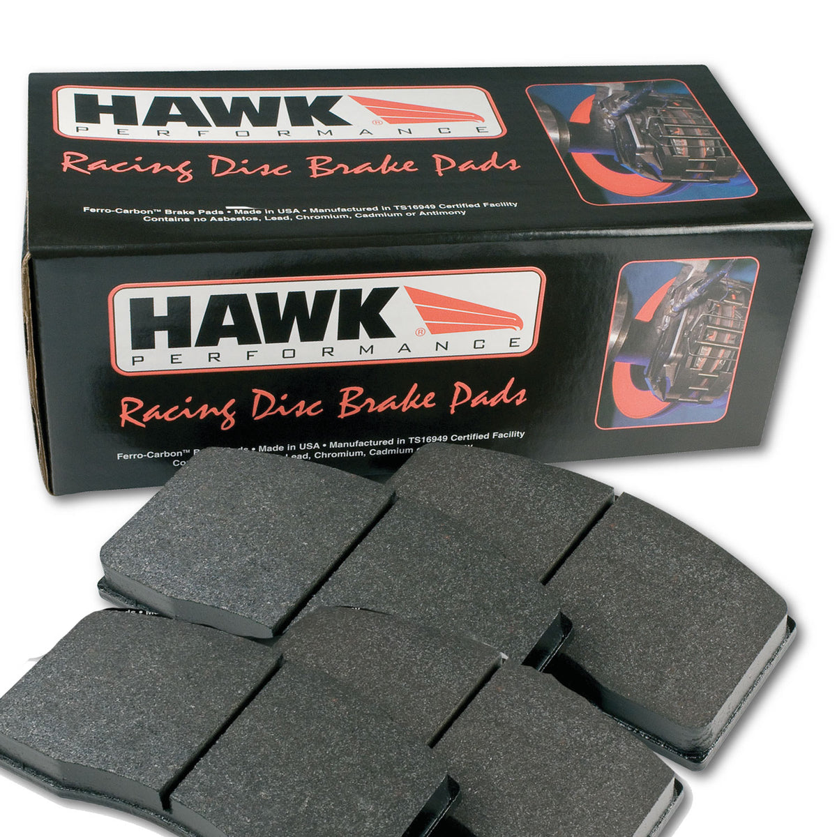 2011-2016 GT-R DBA Front Hawk Brake Pads — Alcon Brake Kits